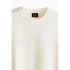 H M Textured Knit Sweater Regular Fit creaM