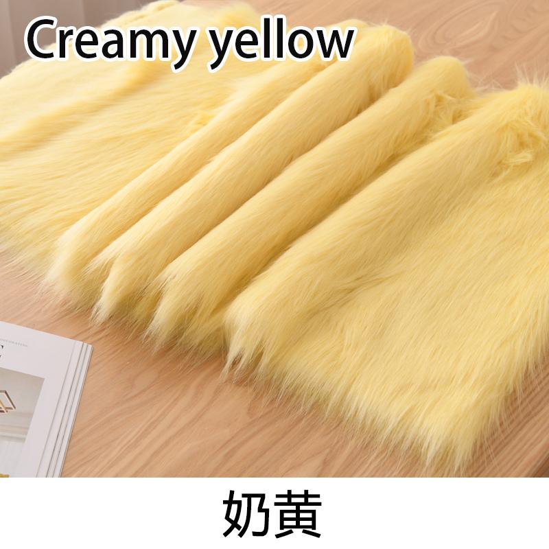 5cm Wool Length 180cm Wide High-grade Imitation Fox Hair Plush Fabric Carpet Fur Clothing Animal Fursuit Hair DIY Sewing Fabric