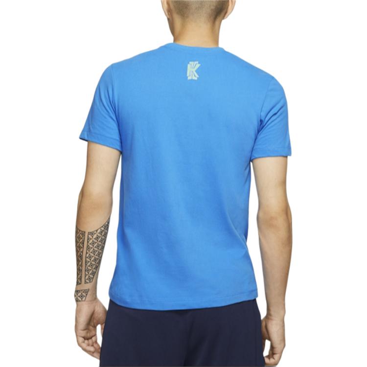 Nike Fashionable Versatile Moisture-Wicking Breathable Short Sleeve T-Shirt Men Tops Blue CJ9269-435