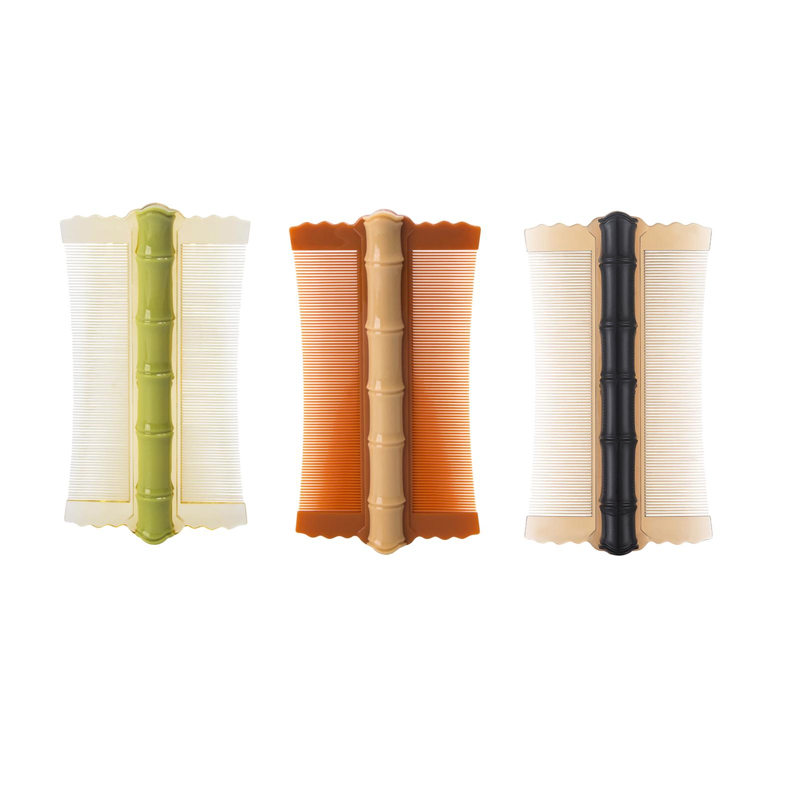 

Расчески для волос от гнид двухсторонние портативные для детей и взрослых прочные расчески от вшей чёрный