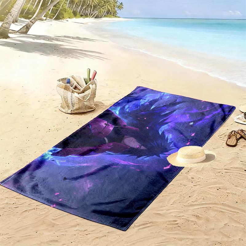 Madara Uchiha Print Beach Towel, Large Soft Quick Dry Towel for Beach Camping Swimming