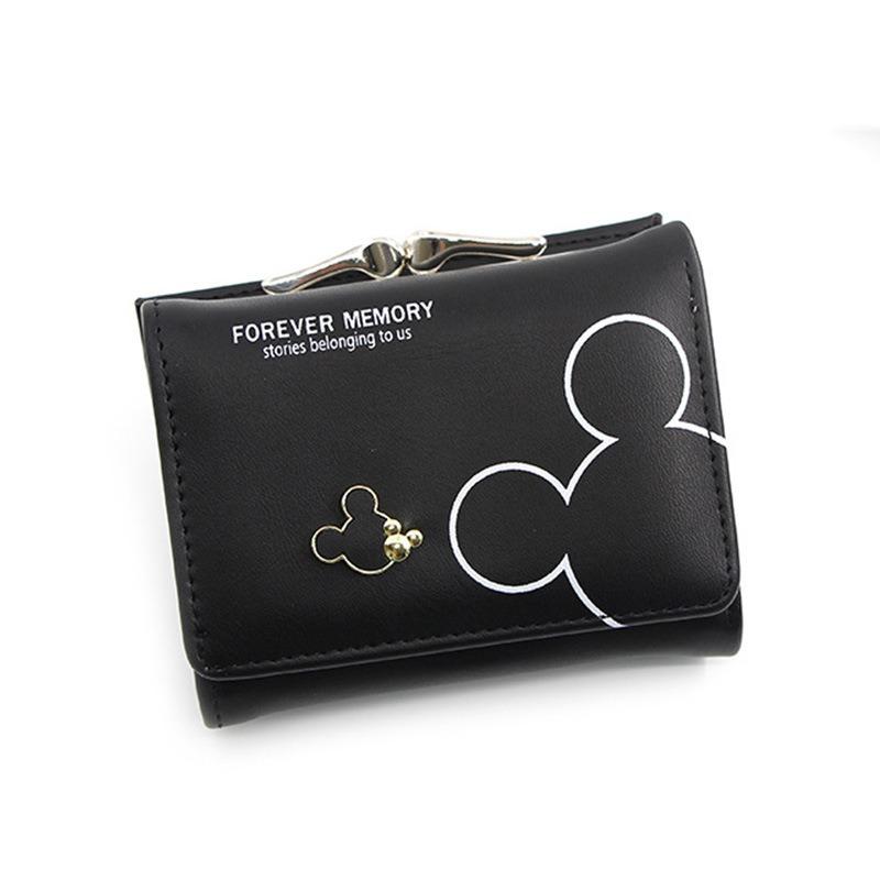 Niche design leather change bag, short 30% off card bag, money bag, printed wallet