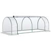 Greenhouse. Greenhouse with Door. Cold Frame. Plant House. Plant Propagation. Steel. Plastic. 250 X 100 X 80 Cm. Green