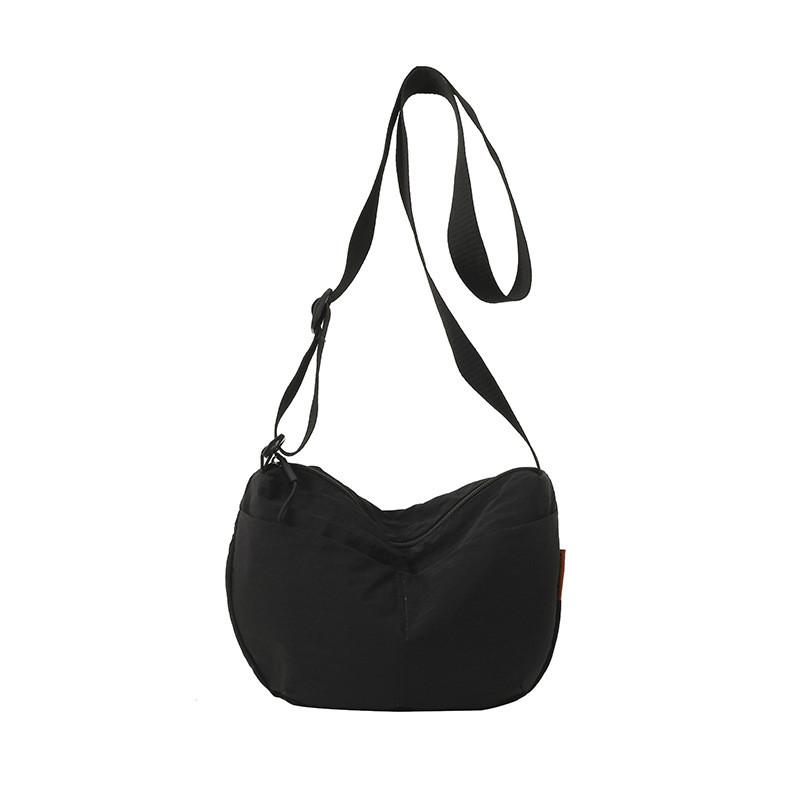 Nylon Casual Crossbody Bag For Women With Zipper Closure And Internal Pocket