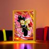 Dragon Ball Z Anime Figure Light Painting Photo Frame Dragon Ball Figures Goku Vegeta Led Night Light Room Decor Gifts Moon Lamp