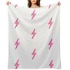 Pink Lightning Bolt Throw Blanket Summer Hairy Decorative Throw Warm Blankets