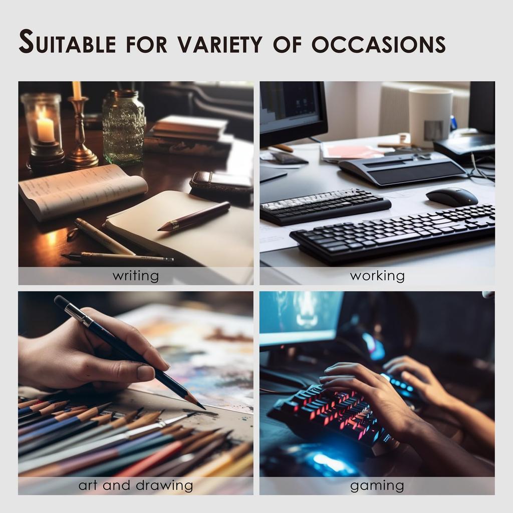 Natural Cork & PU Double-Sided Desk Mat, Large Mouse Pad, Desk Protector, Waterproof Keyboard Mat, Ideal for OfficeHomeGamingDecoration (Light Blue,