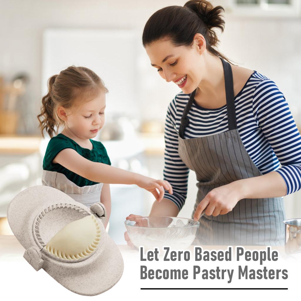 7 st. dumpling maker, återanvändbar dumplingpressform med 3 degskärare och 1 sked, 304 rostfritt stål dumpling maker för kök