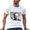 Vintage Jack Nicholson Sigarenprint T-shirt Retro Esthetiek Zwart Katoen Korte Mouw Unisex Casual Mode Tops