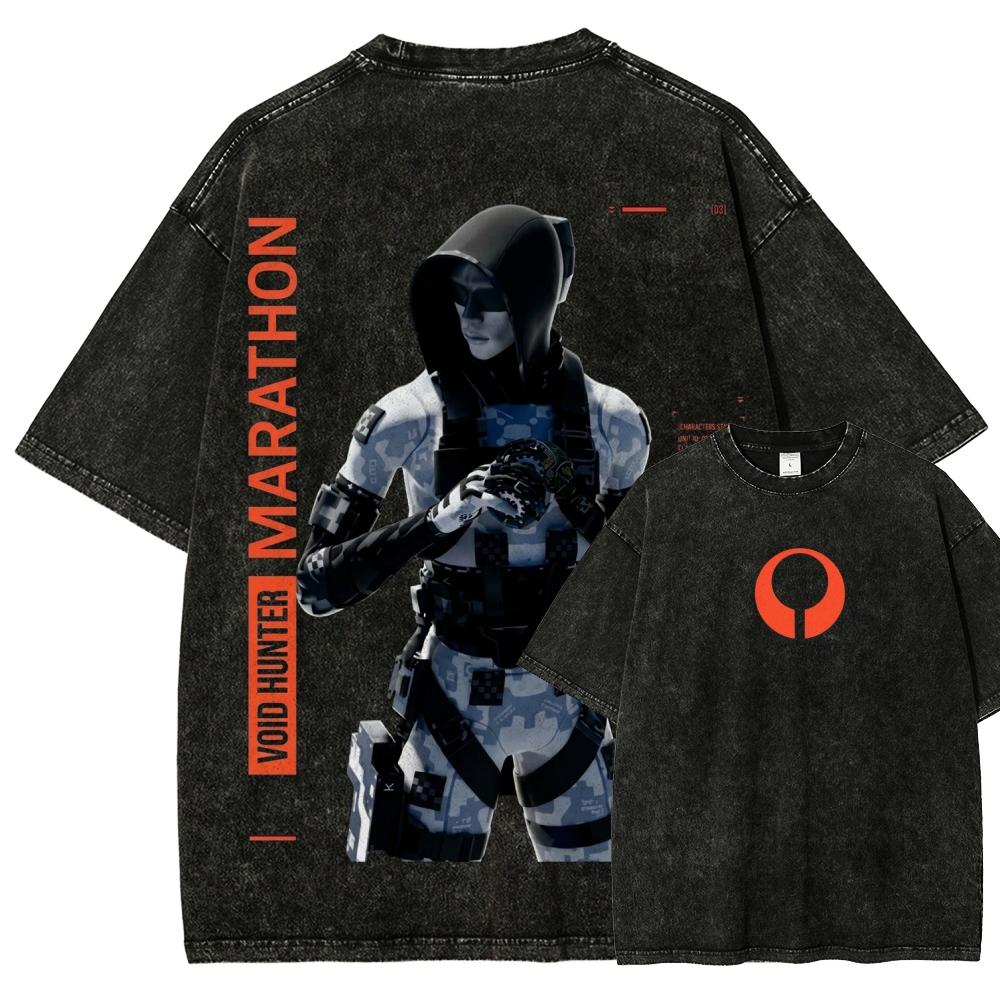 

Marathon Anime Lover Washed T-shirt Year round clothing high quality personality Clothes Plus Size Unisex New Model Couples tee XXXL