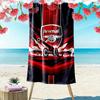 Asciugamano da Spiaggia con Stampa Arsenal Football Club, Asciugamano Grande Morbido ad Asciugatura Rapida per Spiaggia Campeggio Nuoto