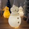 Decoração de Luminária de Noite de Boneco de Neve de Natal Impressa em 3D - Enfeite de Presente Festivo