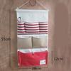 Multipocket Wallmounted Storage Bag Cotton Linen Home Decor Creative Art Fabric