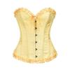 Corsetti e Bustier da Donna Top Moda Sexy Corselet Raso Overbust Broccato Vintage Taglie Forti