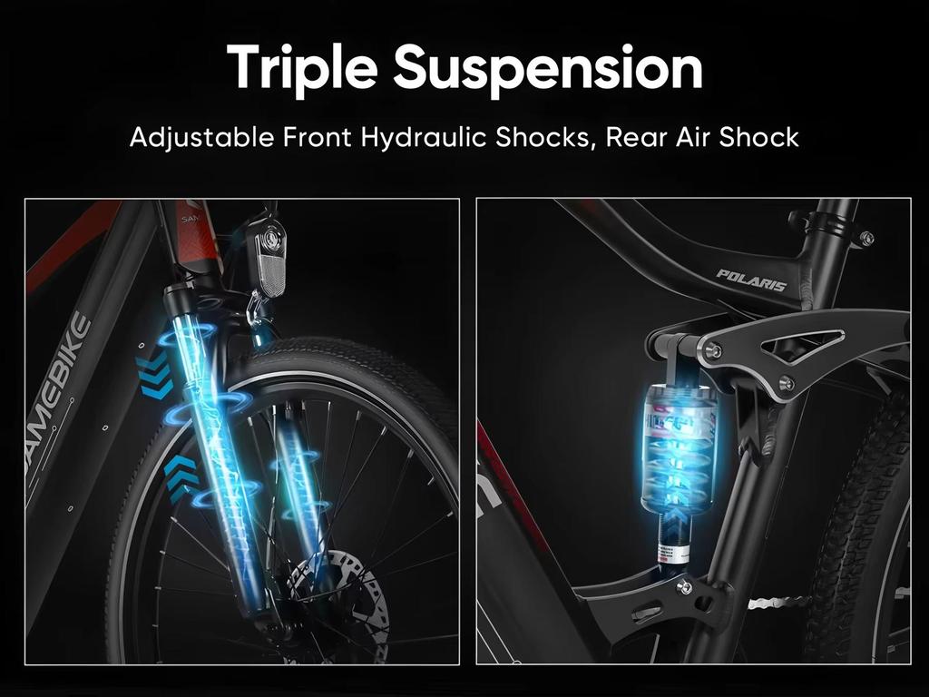 XD26 750W motor, 48V 14AH battery hydraulic disc brake adult electric bicycle 26 inch tires 7-speed all terrain electric bicycle