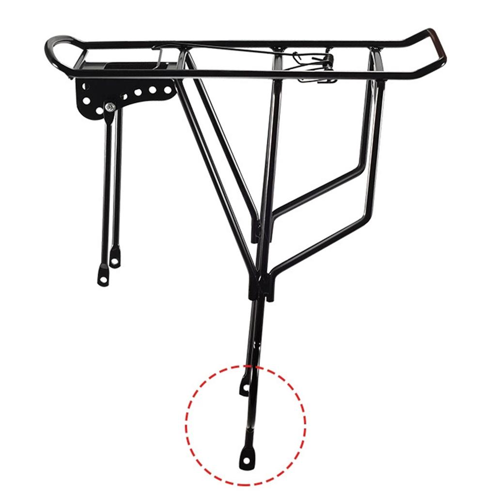 Mountain Bike Rear Rack 26-27.5 Inch Heavy Duty Solid Steel Universal Luggage Carrier with Anti Slip Design