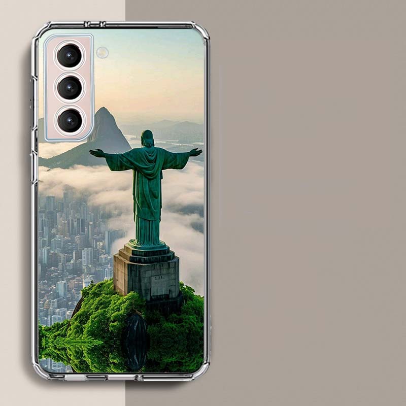 

City Brazil Rio de Janeiro Phone Case For Samsung Galaxy S25 Edge S24 S23 FE S21 S20 S10 Plus S22 S26 Ultra Cover Clear Cases TP Samsung S22
