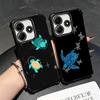 Cartoon Ocean Sea Turtle Plating Phone Case For Xiaomi Redmi Note 14 15 Pro Plus 13 12 11 11S 11T 10 9S 9 5G Anti-Fall Airabag C