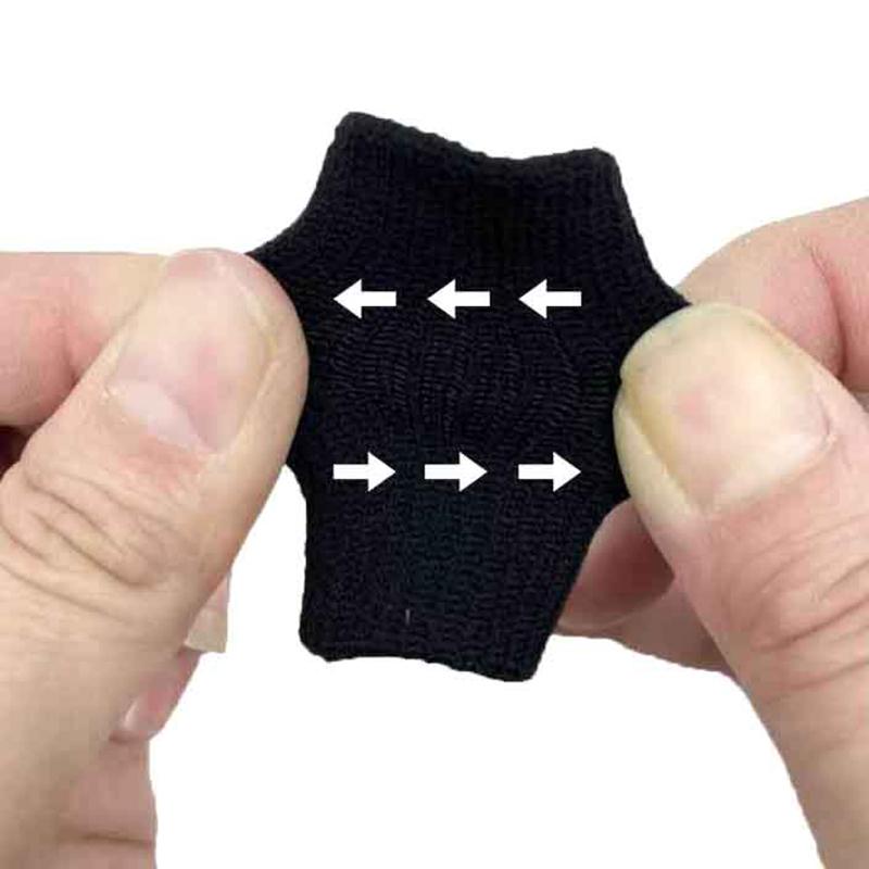 10Pcs Sports Finger Guard Sleeve Basketball Protective Sleeve Wicks Sweat Anti-Slip Breathable Joint Sprain Bandage Protector
