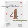 40" Rose Gold Laser Cut Number Balloon - Birthday, Proposal, Wedding, or Bridal Decor