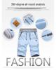 Men's Mid-Length Summer Cotton Linen Elastic Waist Beach Shorts