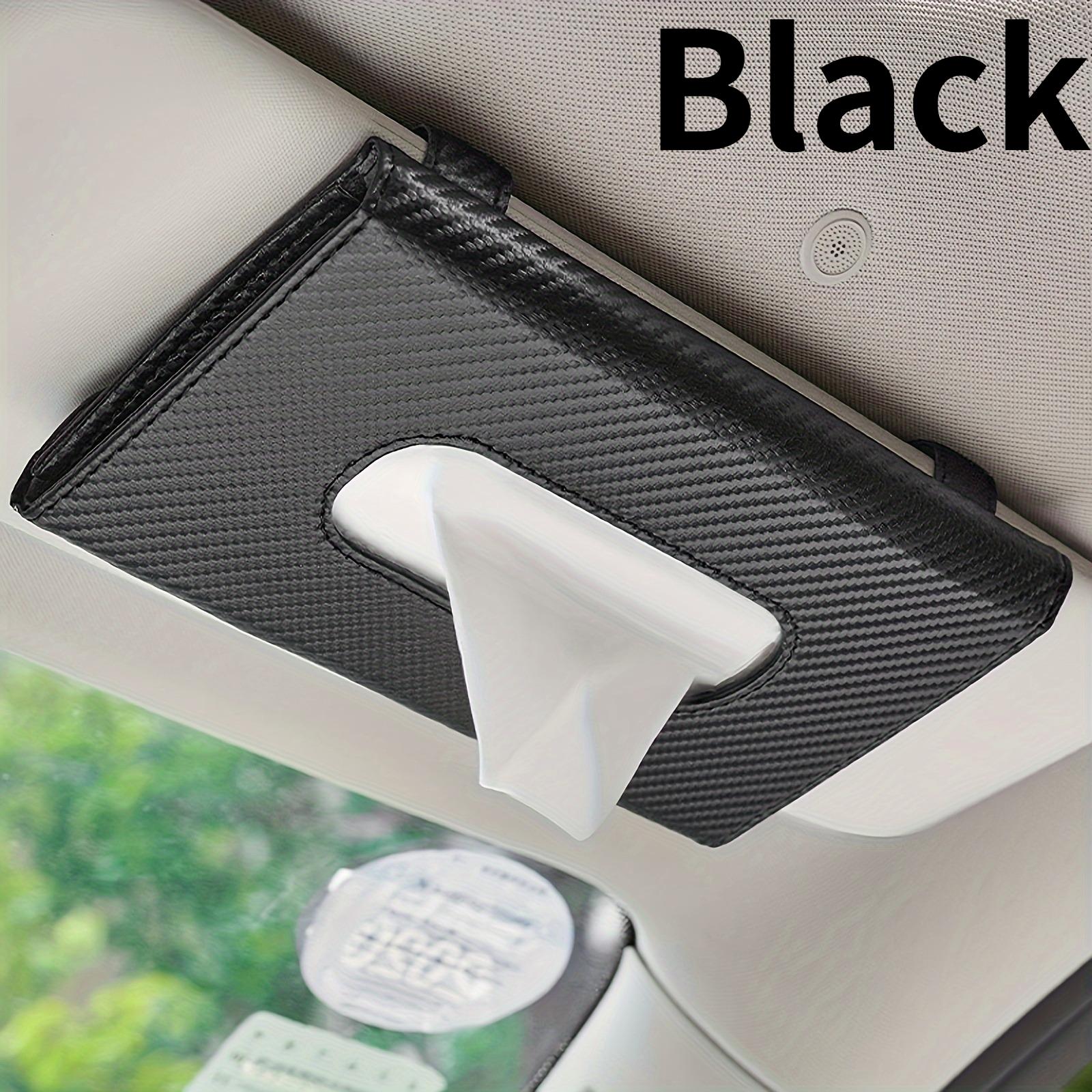 

1PC Car Tissue Holder,Sun Visor Napkin Box,Comes with tissue paper.Suitable for All Vehicle Models,car accessories,tissue holder чорний