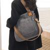 Large-Capacity Women's Canvas Tote - Korean Fashion, Casual Style, Simple Document Bag