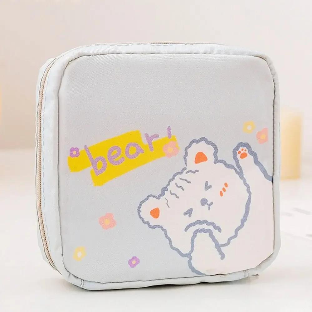 1Pc Sanitary Napkin Storage Bag Waterproof Bag Tampon Pads Coin Purse Travel Makeup Lipstick Pouch Kawaii Data Cables Organizer