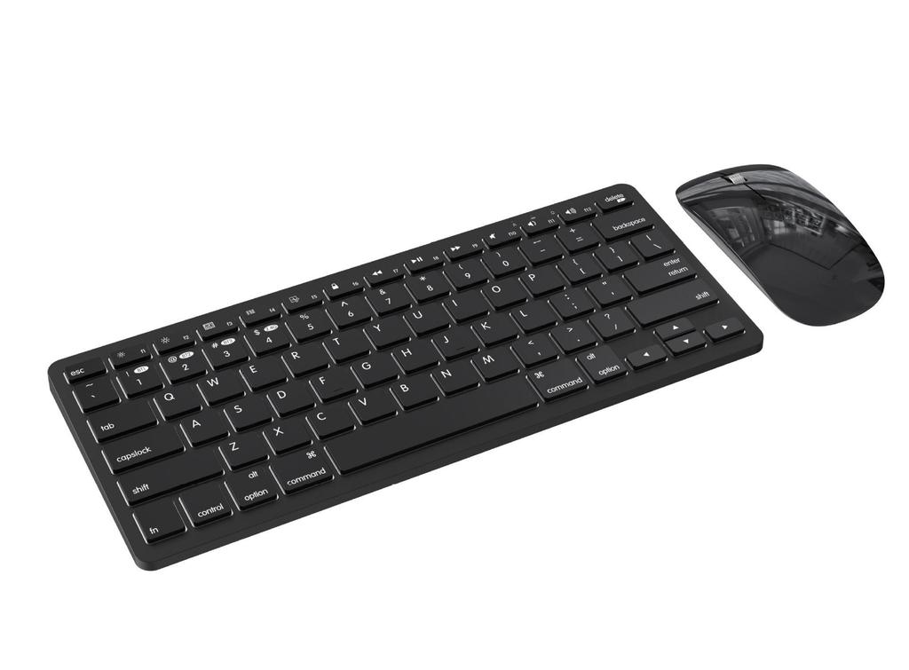 2.4G Dual-Mode Wireless Keyboard & Mouse Set with LED Backlight, Silent for Office Use