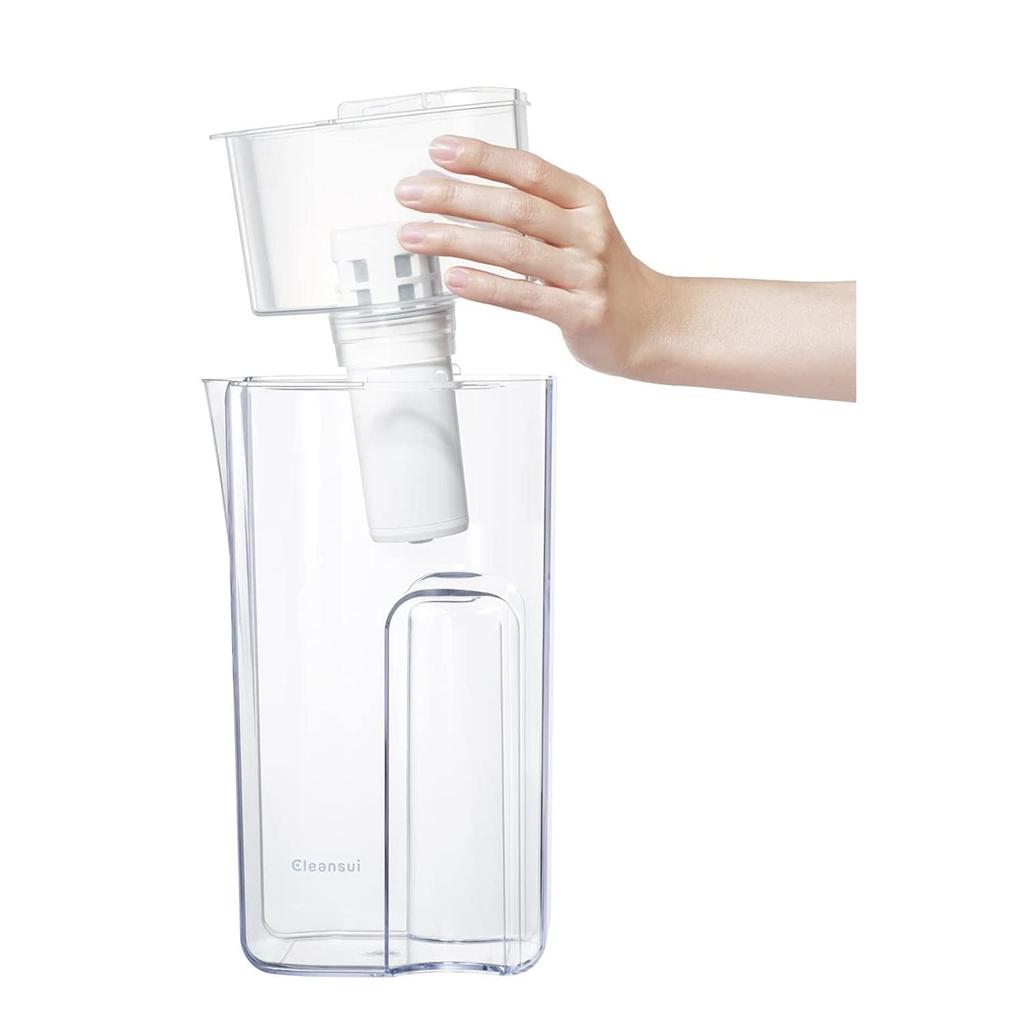 Cleansui water purifier pot type cartridge total of 3 pieces Filtered water Total Medium capacity model [CP405Z-WT] capacity 1.4L capacity 2.2L