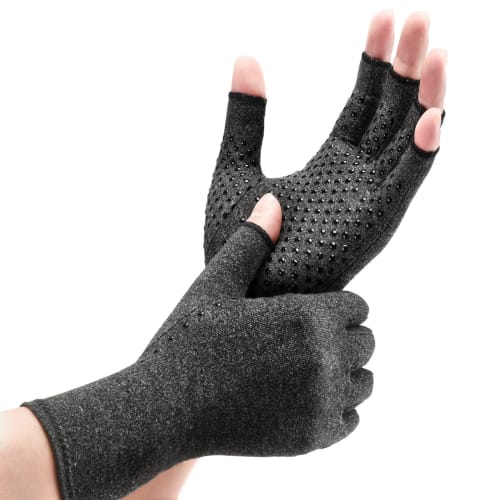

GINTRON Finger Supports, Reduces Joint Strain, Compression Gloves, Anti-Odor, Antibacterial, Sweat-Wicking, Quick-Drying, Lightweight, Thin, Non-Slip,