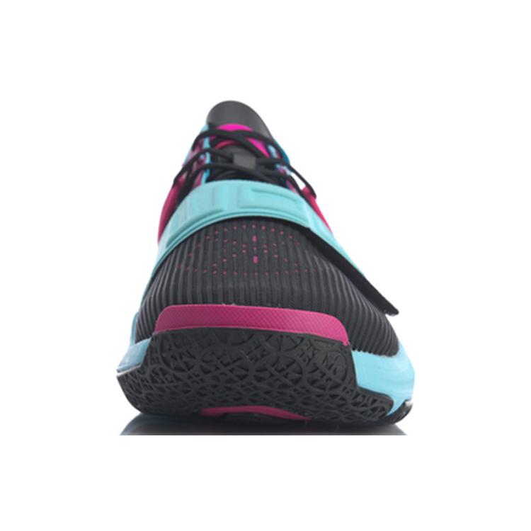 Li Ning Wowtr Slip Resistant Abrasion Resistant Low Top Basketball Shoes Men's Black ABBQ003-2