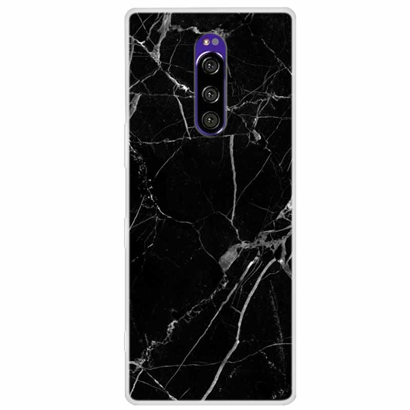 Funda de Silicona Suave para Sony Xperia 1 Funda Moda Transparente Fundas de Teléfono Tigre para Sony Xperia1 XZ4 SO-03L SOV40 J8110 Coque Parachoques