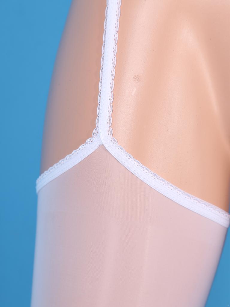 Damen Florale Spitze Leggings Einteiler Schrittloser Strumpfhose Cutout Design Strumpfhalter Strümpfe Flitterwochen Geschenk