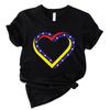 Cotton Shirt with Venezuelan Flag Printed on It Traditional South American Shirt 2026 Summer Fashion Women Cotton Loose Tshirt