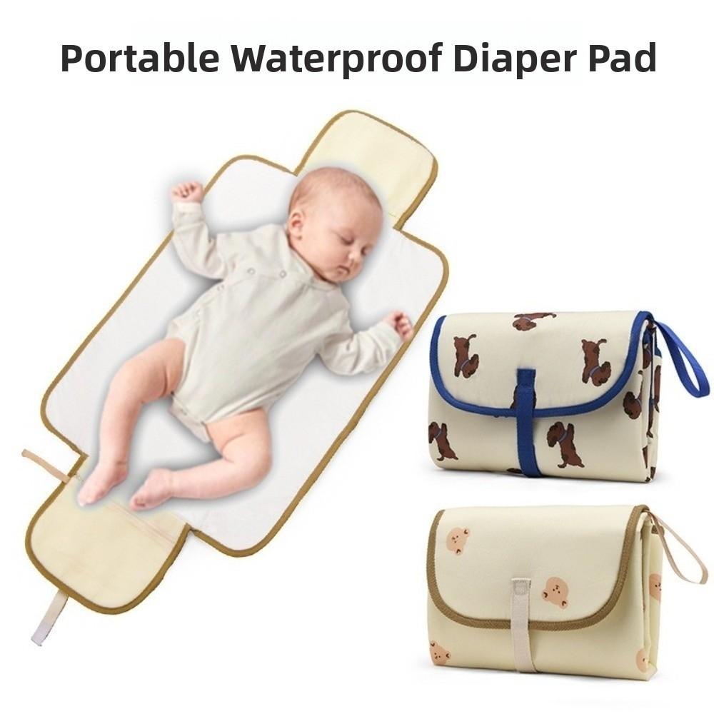 Foldable Diaper Changing Pad Bear Bedding Changing Cover Pad  for Newborn