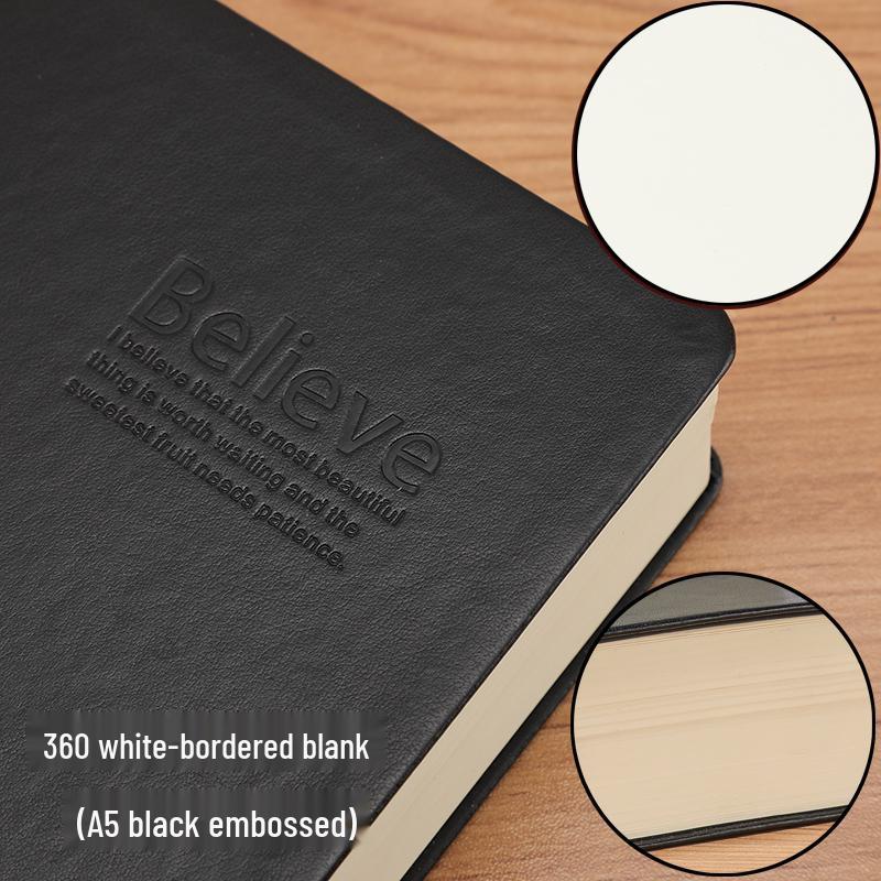 Bardzo gruby retro europejski skórzany notatnik-planer