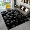 Teppich mit Horror-Totenkopf, Gothic-Hexerei, Teppich für Wohnzimmer, Schlafzimmer, Sofa, Spielzimmer, Fußmatte, Dekoration, rutschfeste Bodenmatte