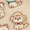 Original Embroidery Label Embroidery Sticker Badge Clothing Accessories Cartoon Plush Cat Cloth Label Badge Patch Cloth