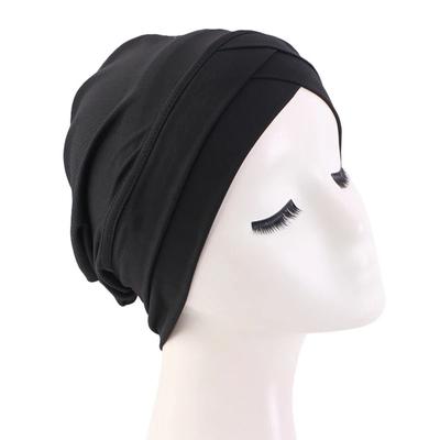 UnderScarf Cross Stretch Headband Hat Bonnet Cap Bottoming Hat Fashion Stretch Headscarf  Women