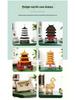 Tengwang-Pavillon 3D Leuchtender Harzmagnet - Chinesisches Antikes Architektur Souvenir.