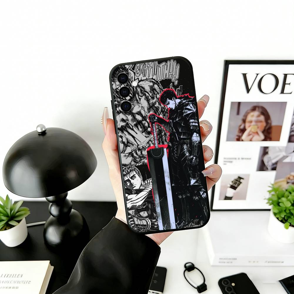 Cool Popular B-Berserk Comic Phone Case For Samsung Galaxy A73,A72,A71,A70,A53,A52,A51,Soft Silicone Black Cover