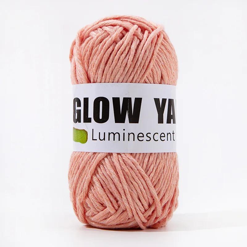 800m Funktionelles Garn Leuchtet im Dunkeln Polyester Leuchtendes Dickes Garn 2mm zum Handstricken Teppich Pullover Mütze Wollgarn