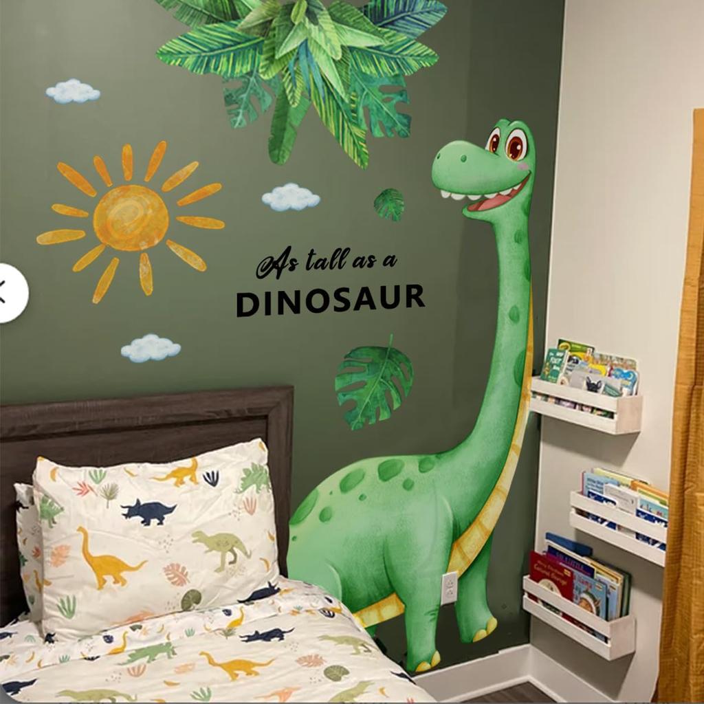 Wall Stickers Suitable for Rental Interior Removable Wallpaper Large Size - Dinosaurs, Plants, Rooms, Children's Rooms, Boys, Girls, Decor, Stickers,
