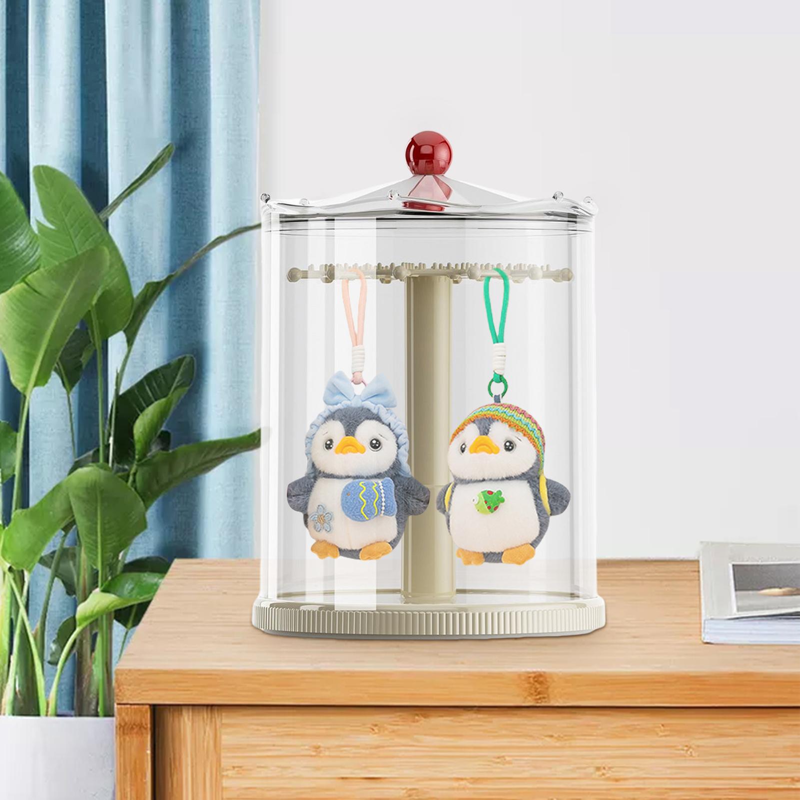 

Прозрачная витрина для фигурок, органайзер для плюшевых игрушек, пылезащитные вращающиеся закрытые витрины для кукол для спальни, ванной комнаты, домашнего декора CHINA