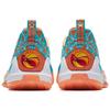 ANTA Quick Decision 6 Basketball Shoes Men's Low top Pure White/Fluorescent Bright Orange/Fluorescent Neon Blue Sneakers 112531112S-8
