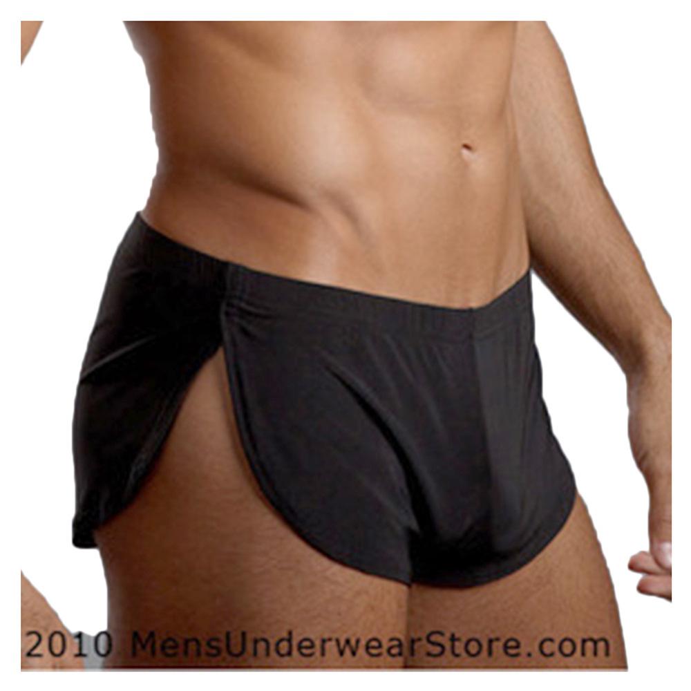 Pánské prodyšné spací šortky s bočními rozparky