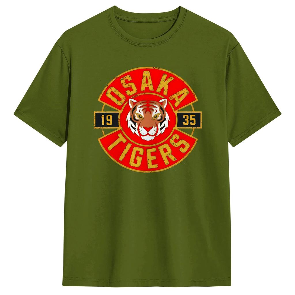 Unisex T Shirt Osaka Tigers 1935 T Shirts Popular Summer Tee Shirt Y2K Retro 100 Cotton Clothes Plus Size 5XL