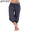 BITCED Summer Women Cool Trousers Casual Loose Wide Leg Plus Size Pants Comfortable Leisure Pants
