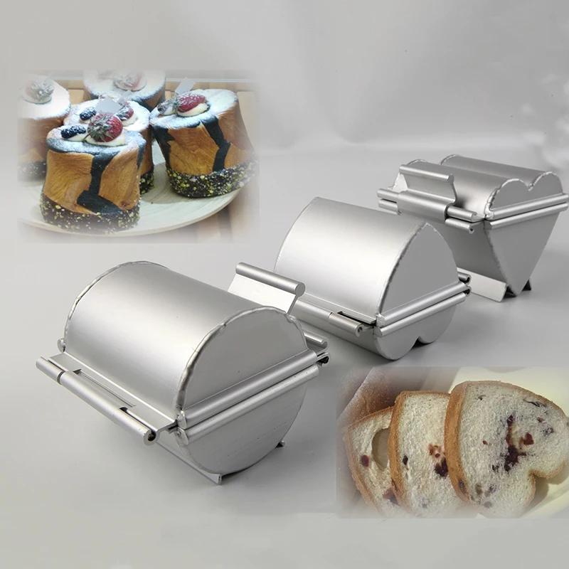 Practical Kitchen Open and Close Toast Mold Heart Shaped Circular Bread Mold Household Baking Bread Cake Mold Bakery Accessories